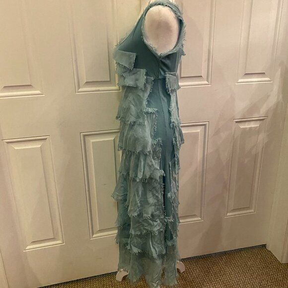 Sovay Ruffle Maxi Dress  One Size teal - Picture 7 of 7